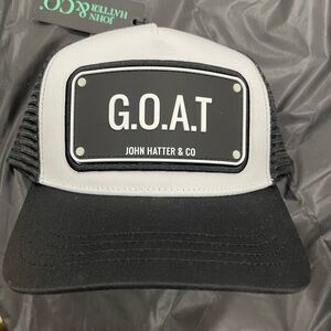 G.O.A.T Black and Gray Cap by John Hatter & Co